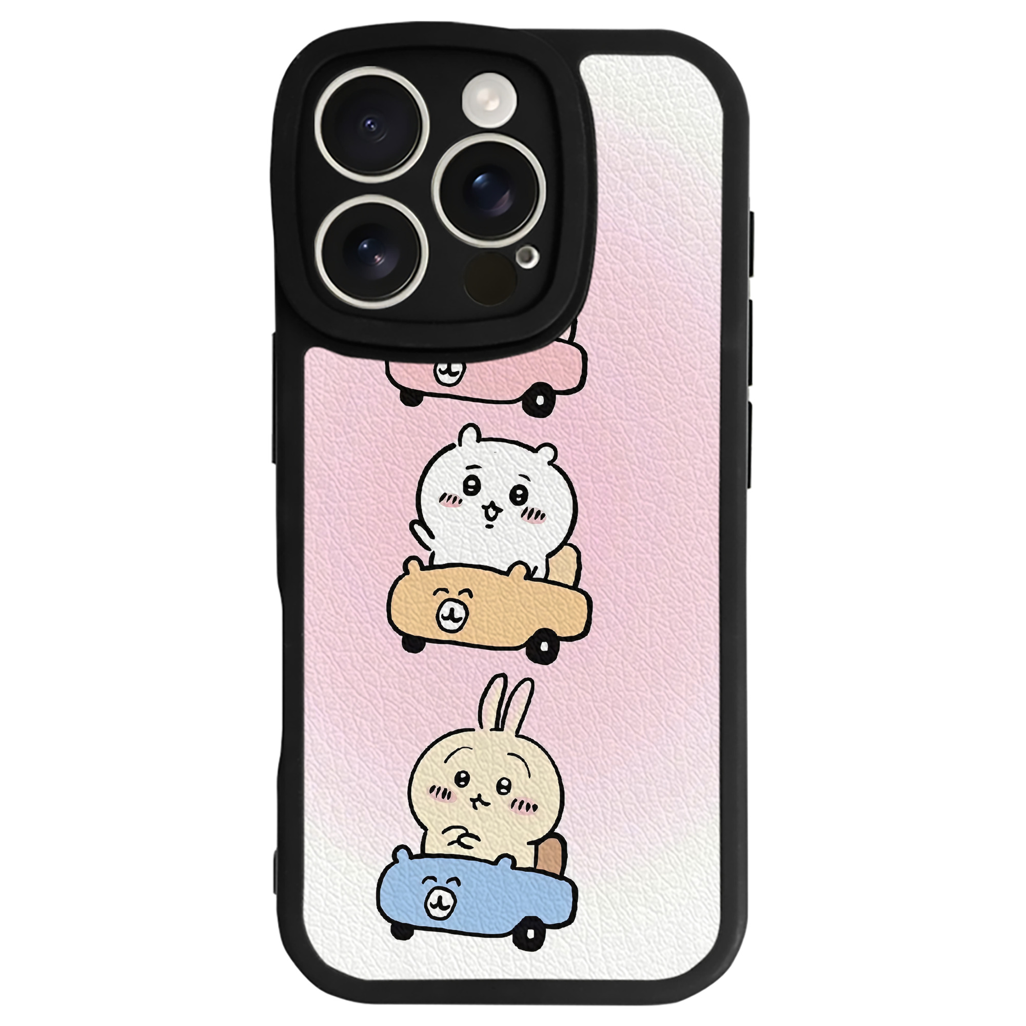 （画像用） ちいかわ Chii-kawa 【iPhone 16シリーズ対応】シリコンスマホケース（レザー調） 材質：シリコン